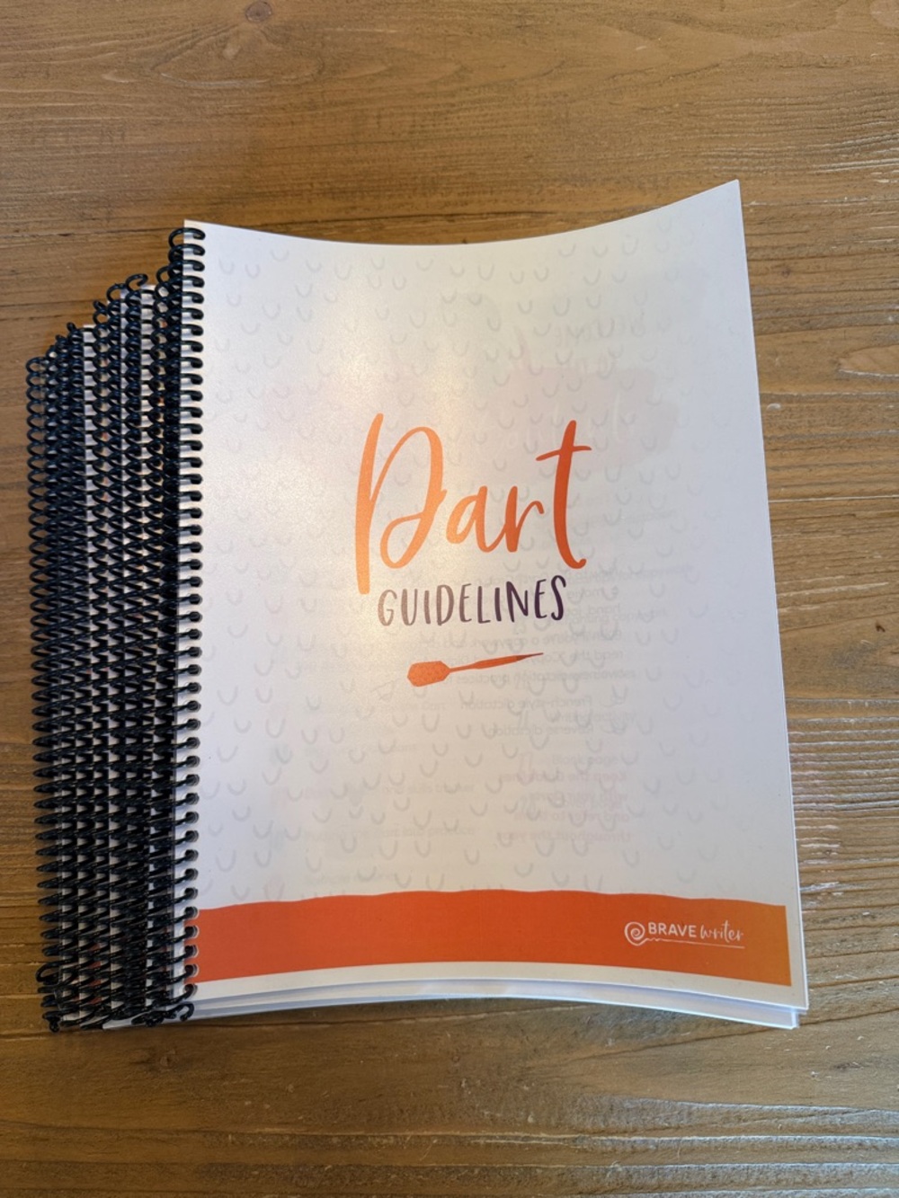 Dart Guidelines Workbook - Orange Cover